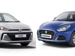 Hyundai AURA Facelift vs Maruti Dzire
