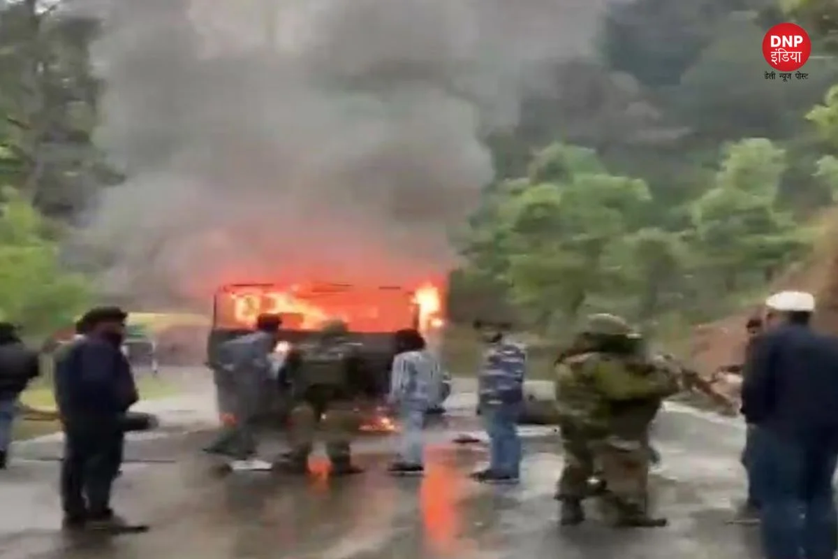Army Truck Fire