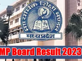 MP Board 5th-8th Result