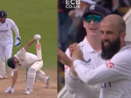 Moin Ali made a spectacular comeback in Test cricket, clean bowled Cameron Green with his deadly bowling