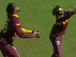 Cricket Viral Video: The Caribbean player caught the ball going for a six by jumping twice in the air, video went viral