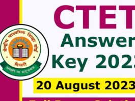 CTET Answer Key 2023