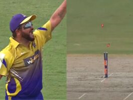 Suresh Raina dismissed Fidel by a brilliant throw