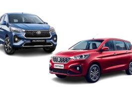 Toyota Rumion vs Maruti Ertiga