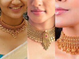 gold necklace design