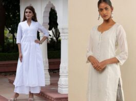 white kurti