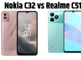 Realme C51 vs Nokia C32