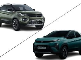 Tata nexon facelift vs Tata nexon