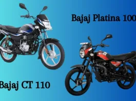 Bajaj Platina 100 vs Bajaj CT 110