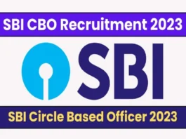 SBI CBO Recruitment 2023