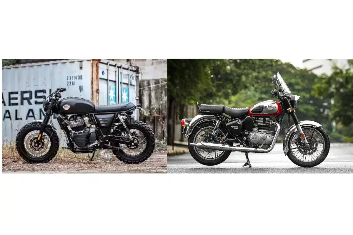 Royal Enfield Scram 650 and Classic 650