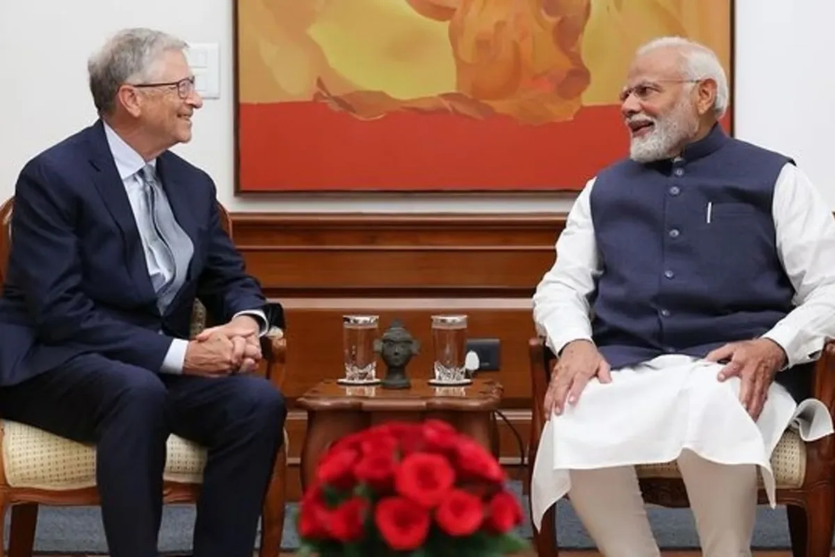 PM Modi Meets Bill Gates
