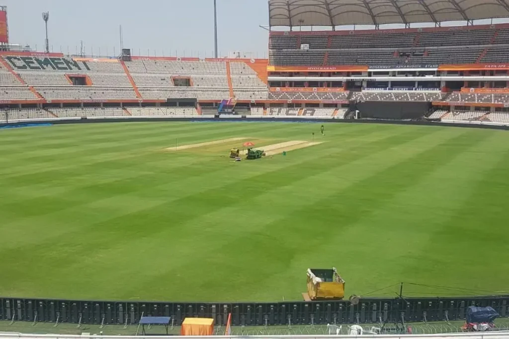 Rajiv Gandhi International Stadium Pitch