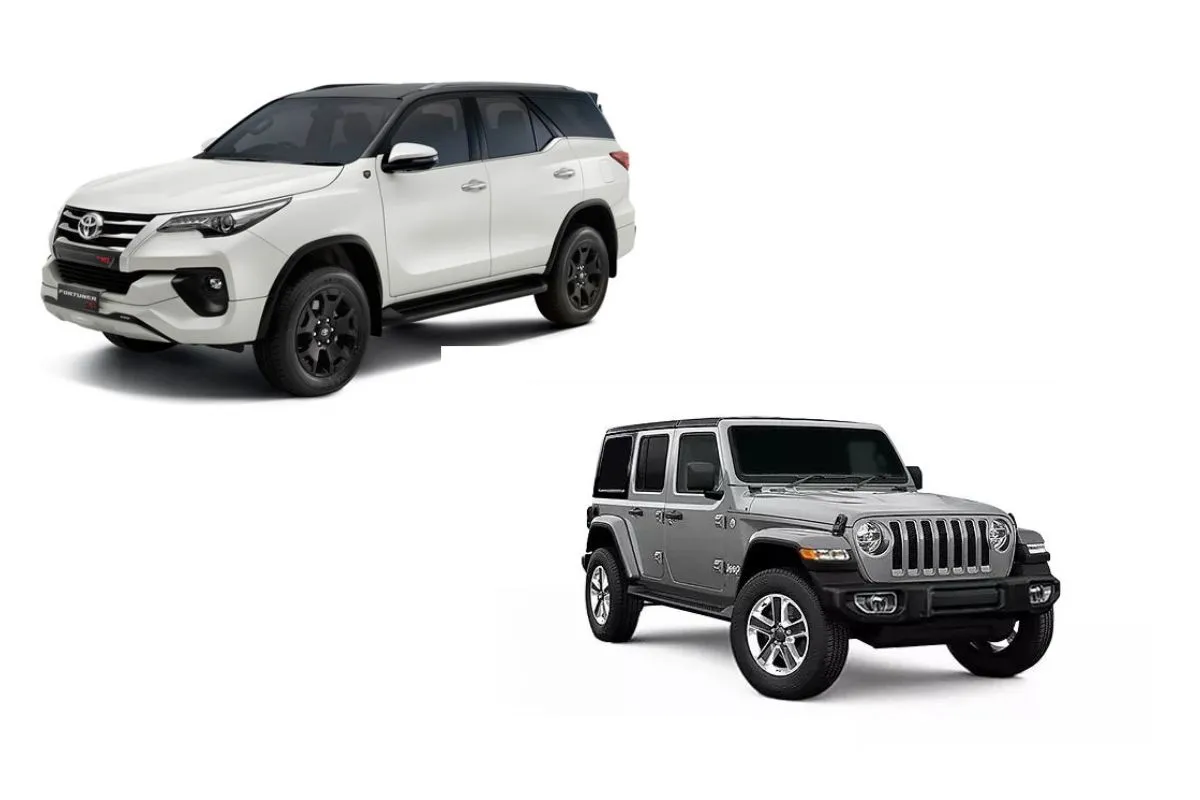 Jeep Wrangler Facelift vs Toyota Fortuner संभावित अंतर