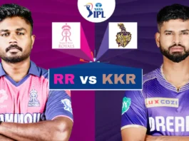 RR vs KKR