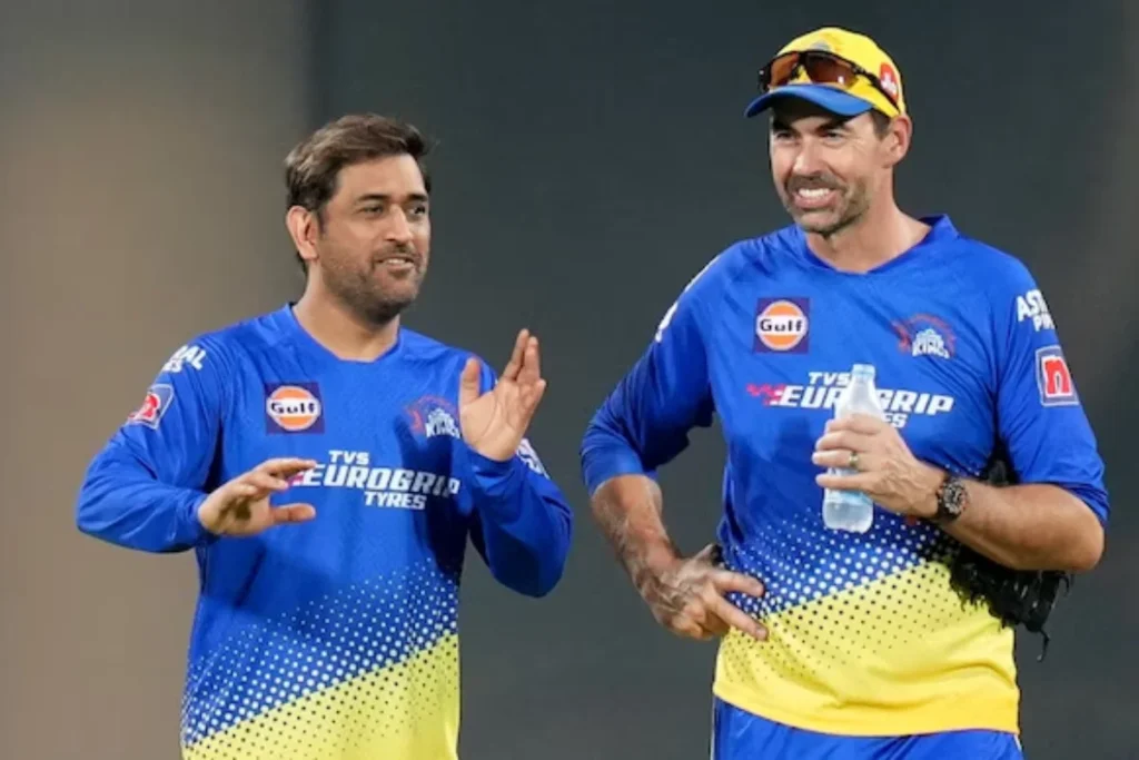 MS Dhoni and Stephen Fleming