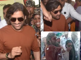 MS Dhoni ने दिया वोट