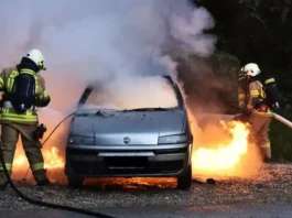 CNG Car Fire
