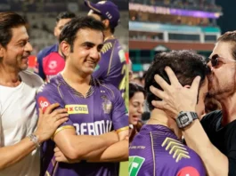 Gautam Gambhir और Shahrukh Khan