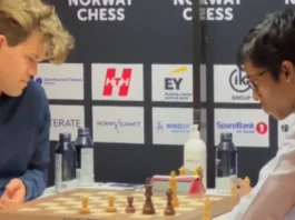 R Praggnanandhaa और Magnus Carlsen