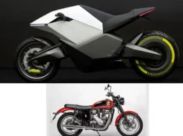 Ola Electric Motorcycle and BSA Gold Star 650