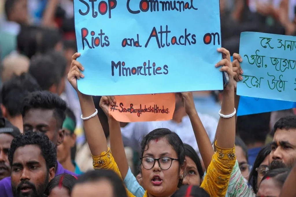 Protest Against Atrocities on Bangladeshi Hindus