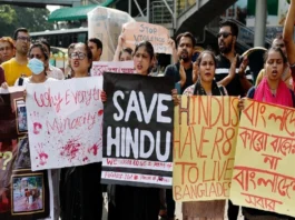 Protest Against Atrocities on Bangladeshi Hindus