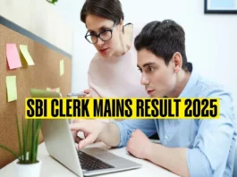 SBI Clerk Mains Result 2025