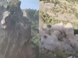 Chamba Landslide Viral Video