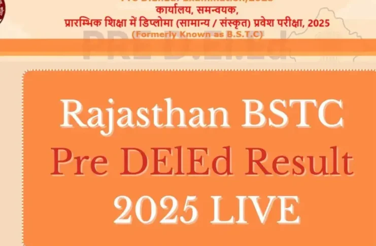 Rajasthan BSTC Pre DElEd Result 2025
