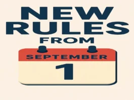 Financial Rule Change from 1st Sep 2025