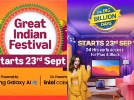 Amazon Great Indian Festival & Flipkart Big Billion Days Sale