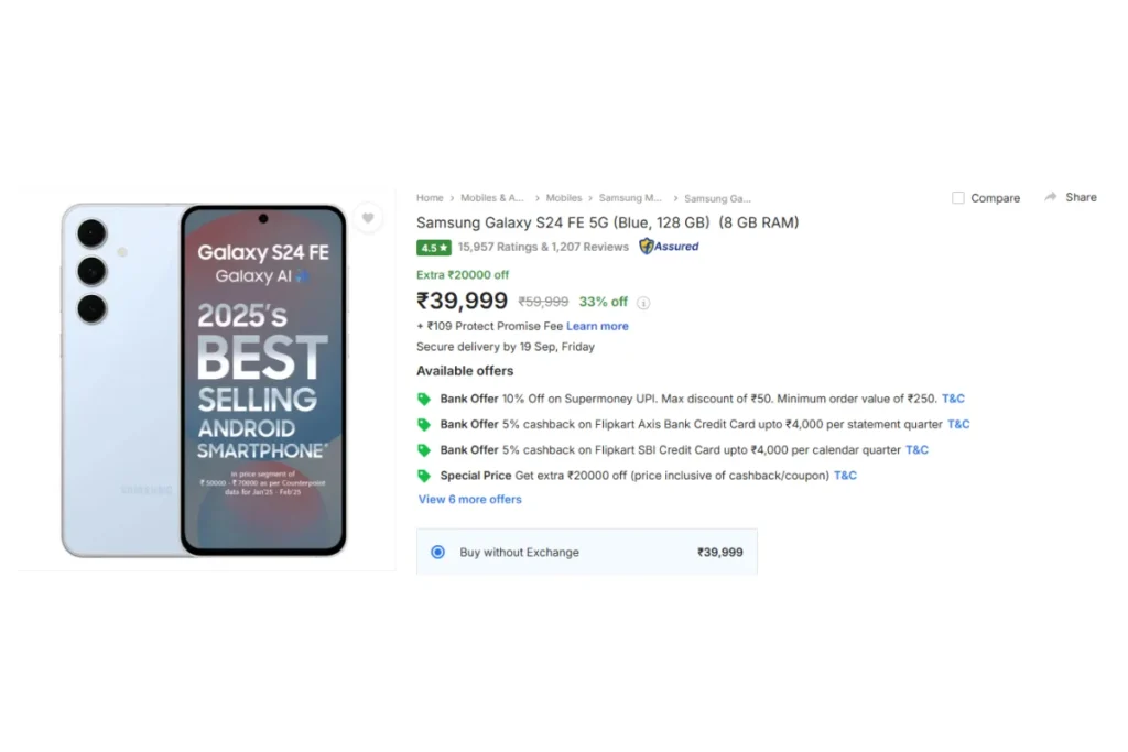 Flipkart Big Billion Days Sale