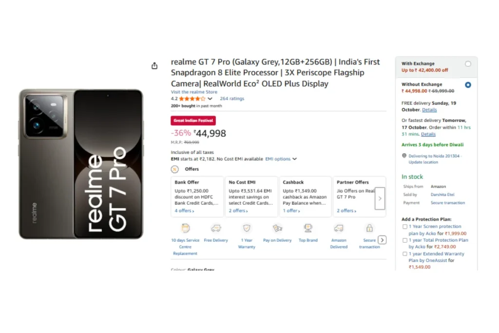 Realme Diwali Offers