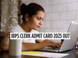 IBPS Clerk Mains Admit Card 2025