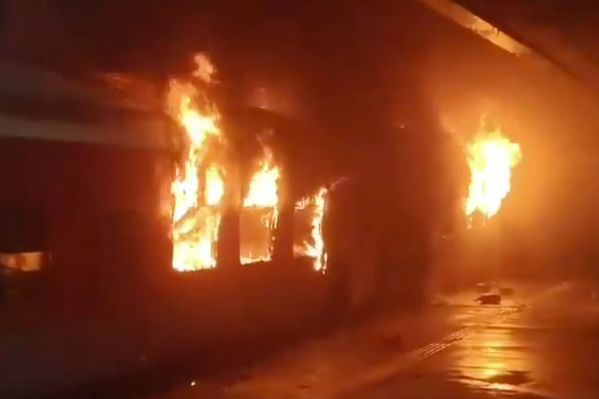 Andhra Train Fire Andhra Train Fire