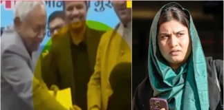 Nitish Kumar Viral Video: ‘जब राज्य का मुख्यमंत्री ऐसा..,’ मुस्लिम महिला का हिजाब खींच बुरा फंसे बिहार सीएम, इकरा हसन के साथ कई ने साधा निशाना Nitish Kumar Viral Video