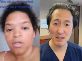 Period Blood Face Mask