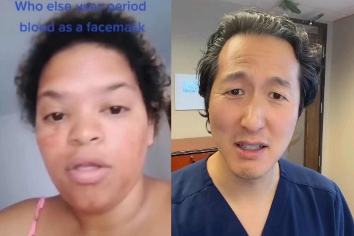 Period Blood Face Mask Period Blood Face Mask
