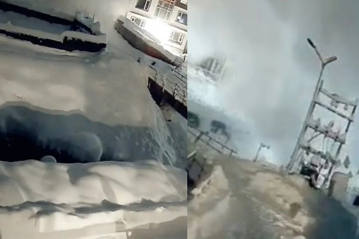 Sonamarg Avalanche Viral Video