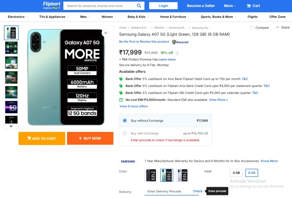 Samsung Galaxy A07 5G