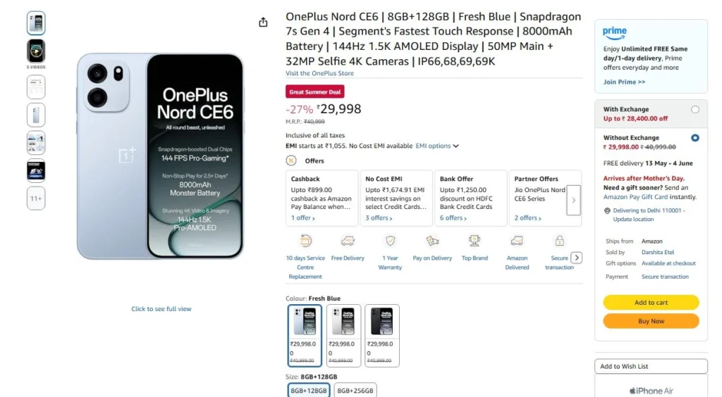 OnePlus Nord CE 6