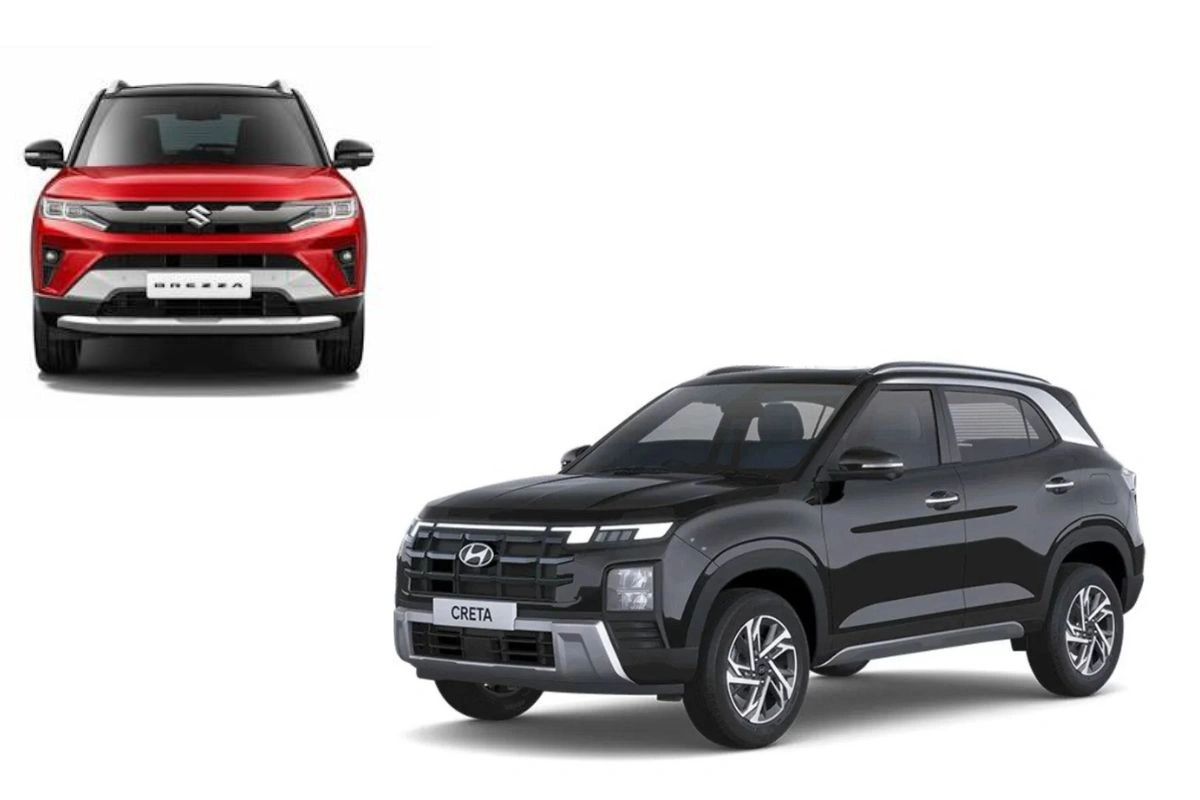 Maruti Suzuki Brezza facelift vs Hyundai Creta facelift