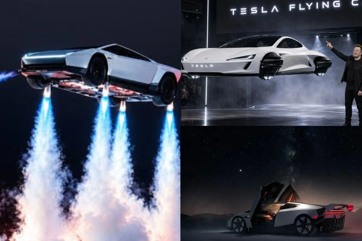 Tesla Roadster Flying Car